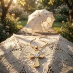 Γυναικείος βυζαντινός σταυρός με ζιργκόν